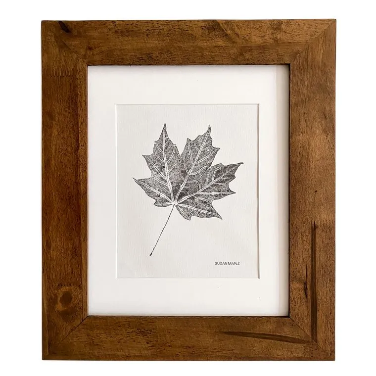 fall leaf ink prints craft