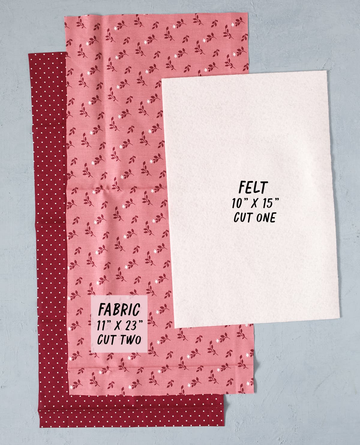 fabric sizing for notebook cover