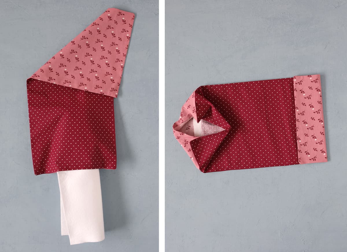 place felt inside and center