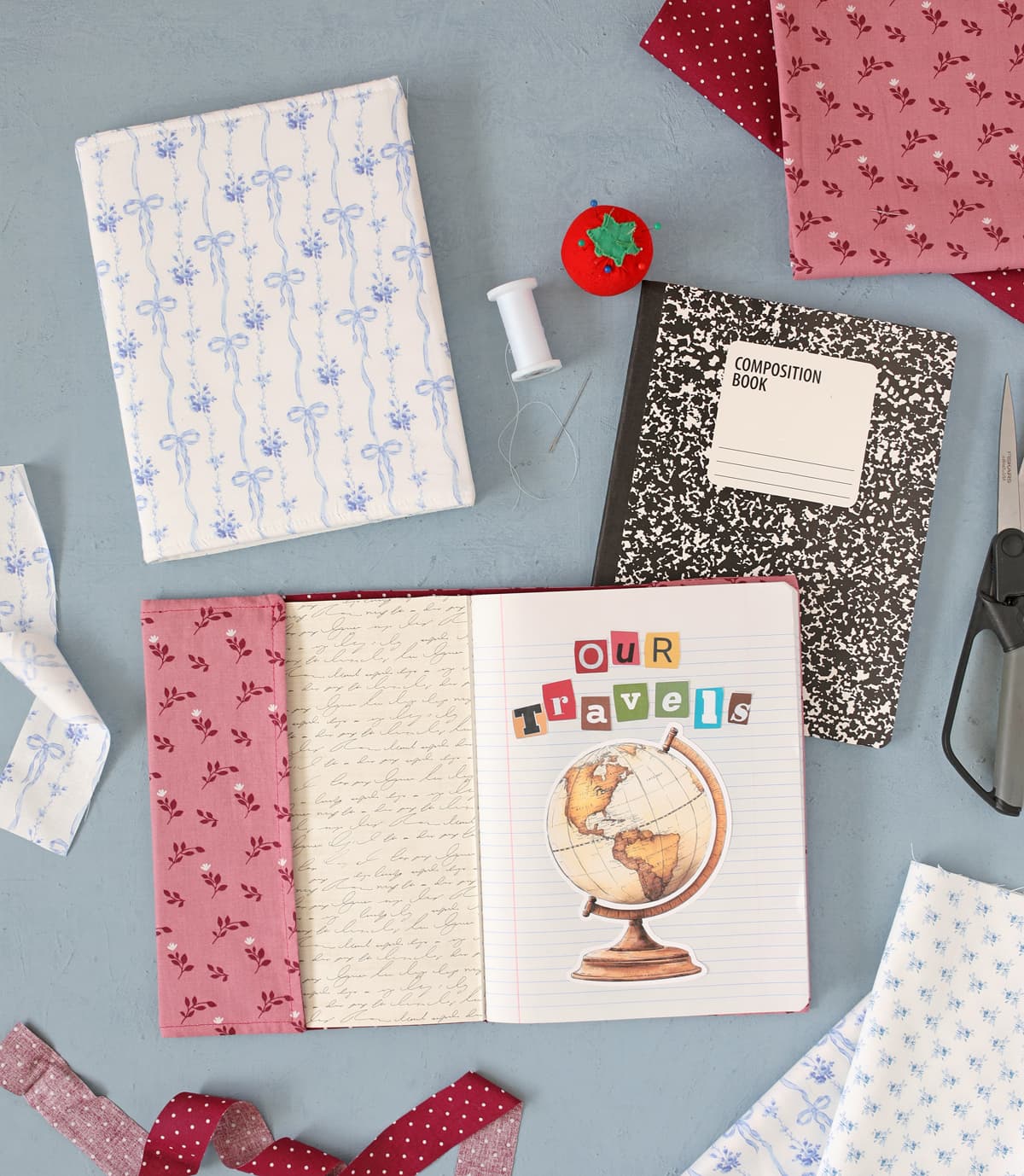diy fabric notebook cover