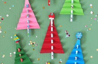 How to Make Christmas Tree Pencils