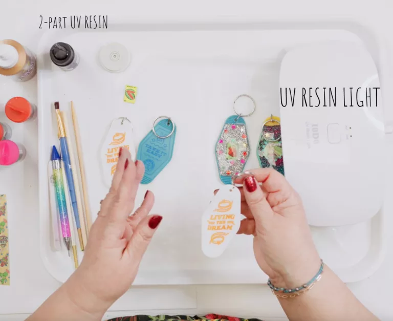 how to make uv resin keychains