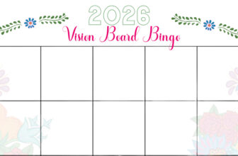 How to play Vision Board Bingo